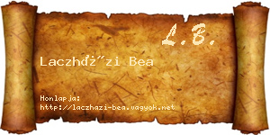 Laczházi Bea névjegykártya